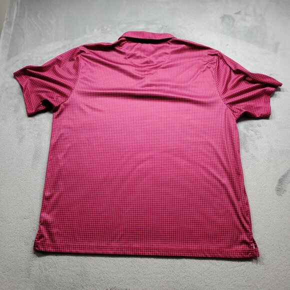 Pro Tour Cool Play Performance Golf Polo Plaid Purple Black Men Sz 2XL - Picture 2 of 10